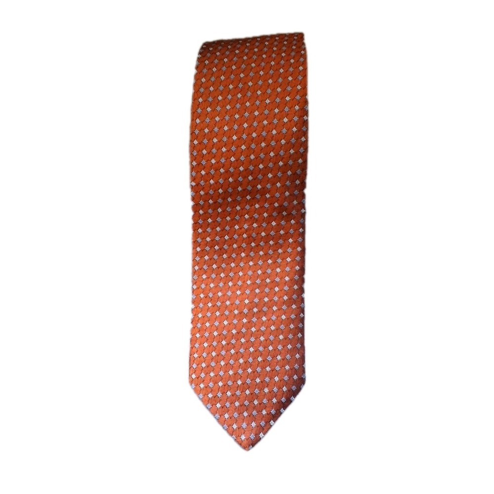 Vtg Brooks Brothers Mens XL Repp Preppy Geometric Red Silk Tie Made USA 90's Y2K